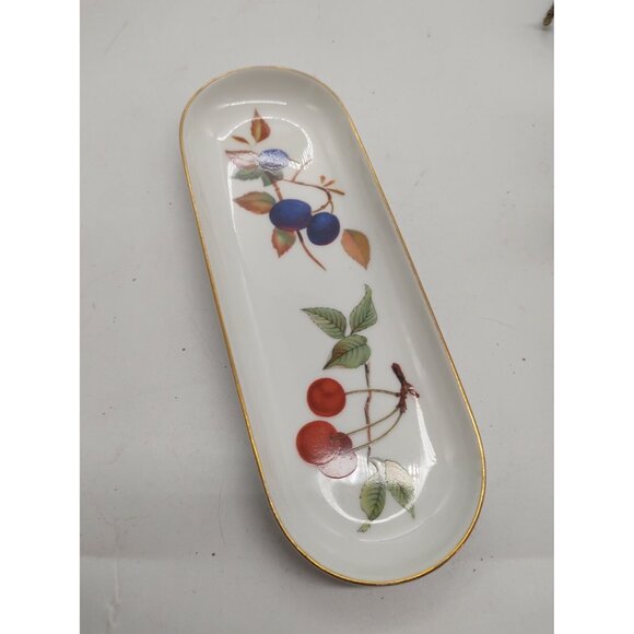 Royal Worcester Evesham Pattern  Corn on the Cob dish 1961. - Picture 9 of 10